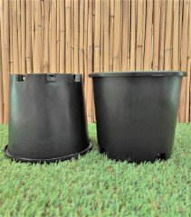 Yuvarlak Siyah Üretim Saksı 20 Adet 1,3 LT Üretim Saksısı