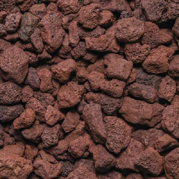 Pomza Taşı 40 Lt 1-2 Cm Dekoratif Pomza Taşı Kırmızı Pomza Tarım Pomzası Lav Taşı Cüruf Ponza