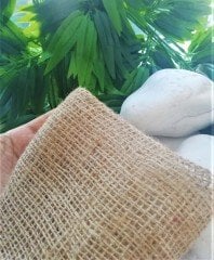 Kanaviçe Kumaş 1X10 Metre 7,5' luk Sık Dokulu Jüt Kumaş Telis Bezi