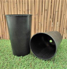 Yuvarlak Siyah Üretim Saksı 20 Adet 1,4 LT Üretim Saksısı