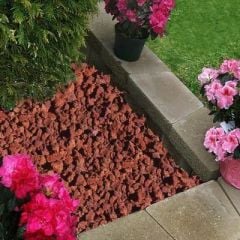 Pomza Taşı 15 KG 1-2 Cm Dekoratif Pomza Taşı Kırmızı Pomza Tarım Pomzası Lav Taşı Cüruf Ponza