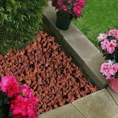 Pomza Taşı 50 KG 1-2 Cm Dekoratif Pomza Taşı Kırmızı Pomza Tarım Pomzası Lav Taşı Cüruf Ponza