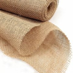 Kanaviçe Kumaş 1X80 Metre 7,5\' luk Sık Dokulu Jüt Kumaş Telis Bezi