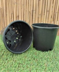 Yuvarlak Siyah Üretim Saksı 15 Adet 1,6 LT Üretim Saksısı