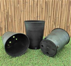 Yuvarlak Siyah Üretim Saksı 5 Adet 2 LT Üretim Saksısı