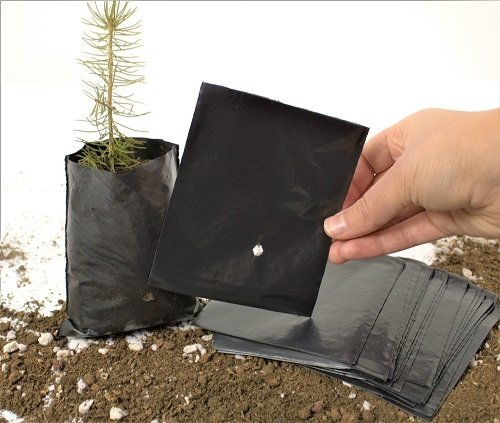 Fide Poşeti 9x11 cm 20 adet Fide Torbası Fidan Poşeti
