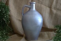 Vazo 1 Adet Gri Renk Çömlek Vazo Toprak Vazo
