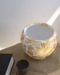 Çömlek Vazo 22x24 Cm Toprak Vazo Dekoratif Vazo