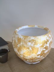 Çömlek Vazo 22x24 Cm Toprak Vazo Dekoratif Vazo