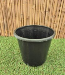 Yuvarlak Siyah Üretim Saksı 10 Adet 2,7 LT Üretim Saksısı