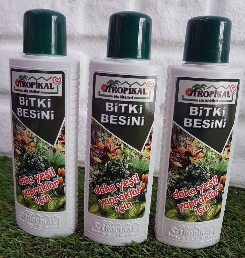 Bitki Besini 3 Adet Yeşil Yapraklı Bitkiler için Bitki Besini