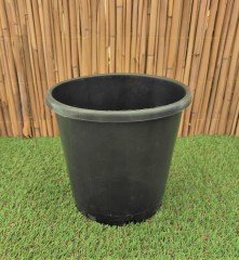 Yuvarlak Siyah Üretim Saksı 15 Adet 3,7 LT Üretim Saksısı