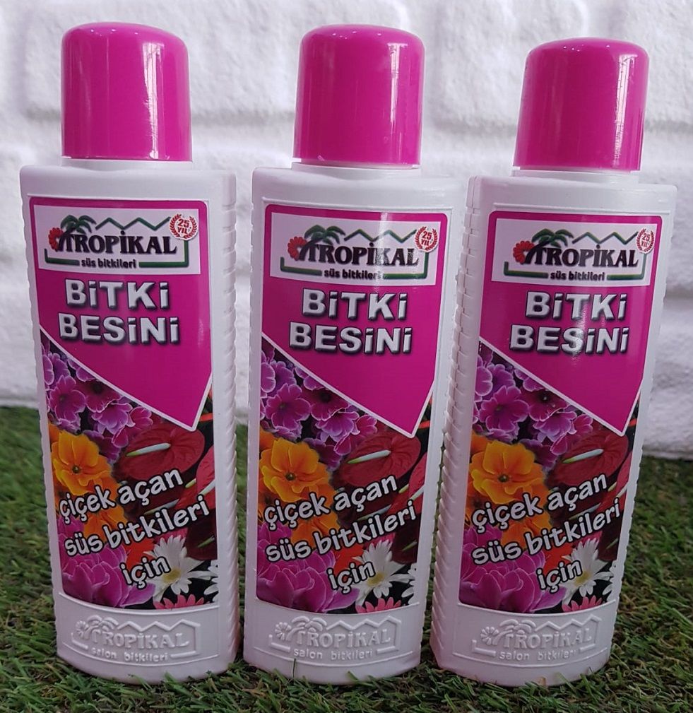 Bitki Besini 3 Adet Çiçek Açan Bitkiler için Bitki Besini