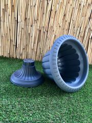 Renkli Nergis Saksı 1 Adet 9,8 Lt Antrasit Renk Nergis Model Saksı