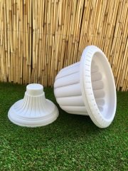 Renkli Nergis Saksı 1 Adet 25,3 Lt Krem Renk Nergis Model Saksı