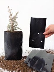 Fide Poşeti 11x22 CM 20 ADET  Fide Torbası Fidan Poşeti